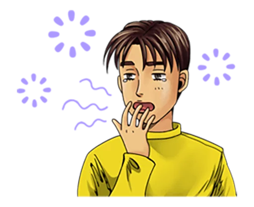 😴 Стикер «Initial D» для Telegram