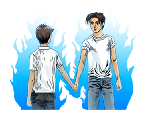 👬 Стикер «Initial D» для Telegram