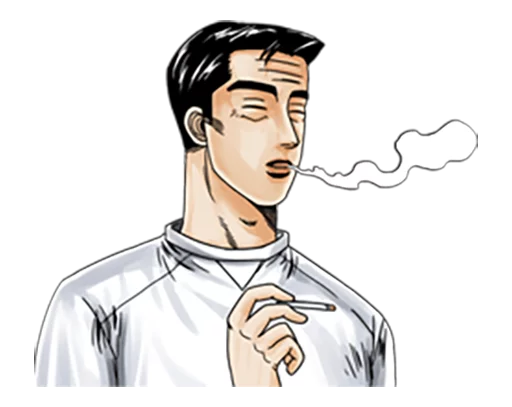 🚬 Стикер «Initial D» для Telegram