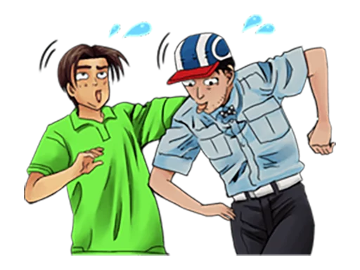 😓 Стикер «Initial D» для Telegram
