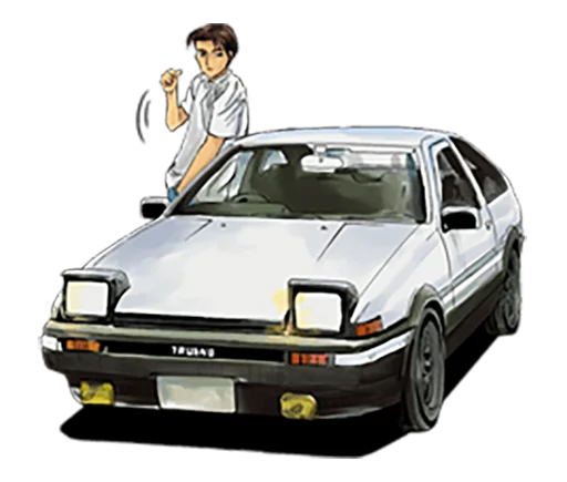 🚗 Стикер «Initial D» для Telegram