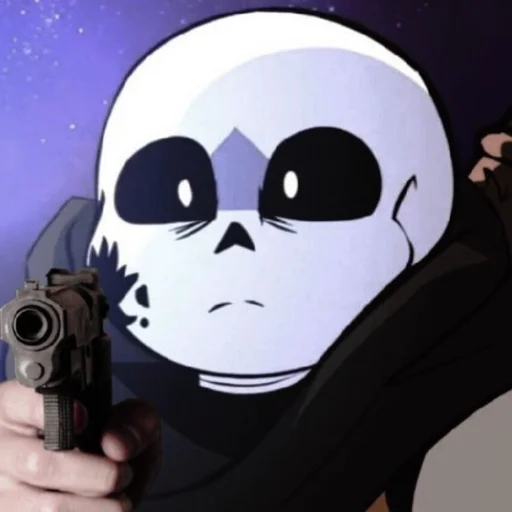 😶 Стикер «Sans Last Undertale» для Telegram