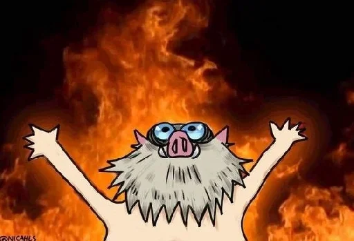💨 Стикер «Inosuke meme» для Telegram