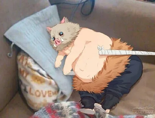 💨 Стикер «Inosuke meme» для Telegram