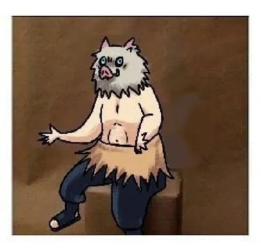 💨 Стикер «Inosuke meme» для Telegram