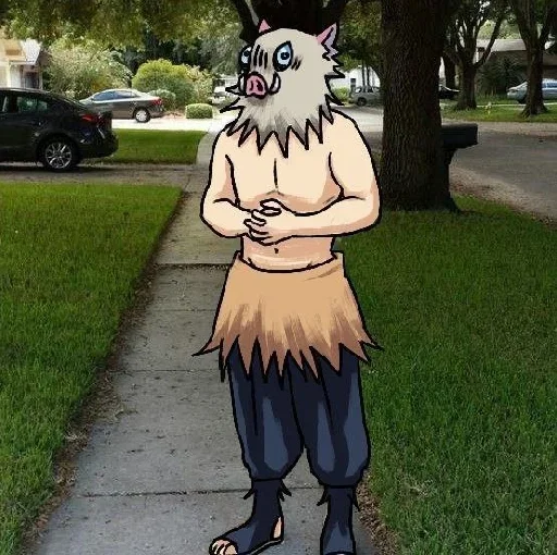 💨 Стикер «Inosuke meme» для Telegram