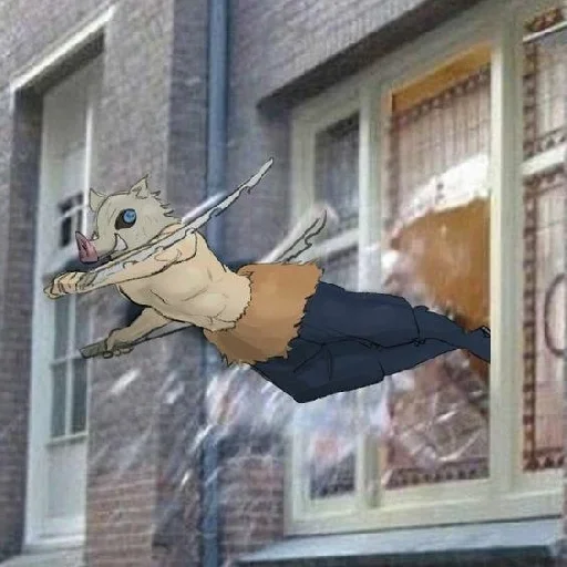 💨 Стикер «Inosuke meme» для Telegram