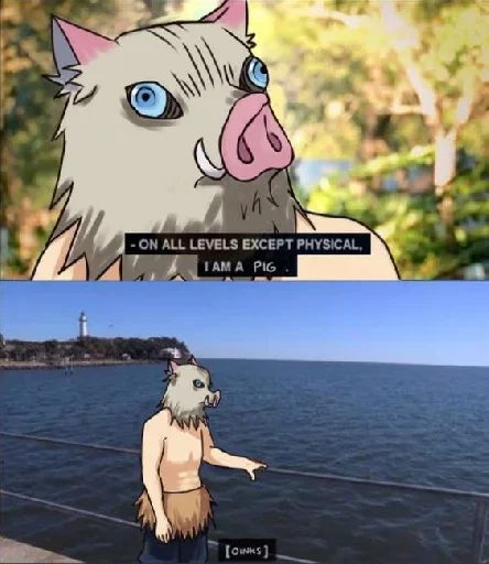 💨 Стикер «Inosuke meme» для Telegram