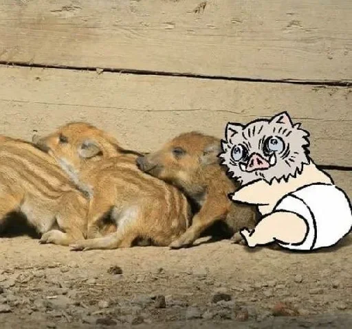 💨 Стикер «Inosuke meme» для Telegram