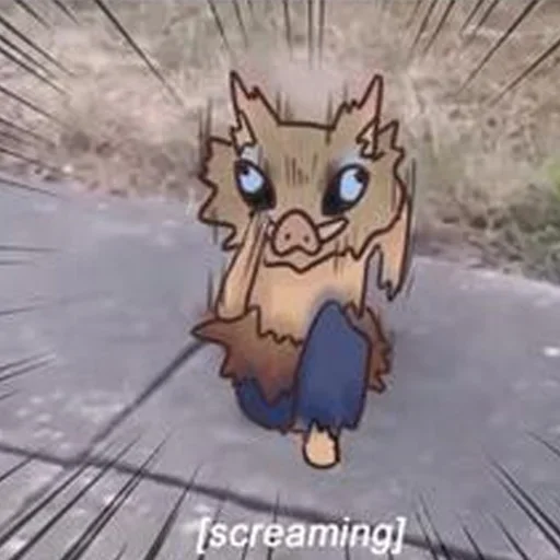 💨 Стикер «Inosuke meme» для Telegram