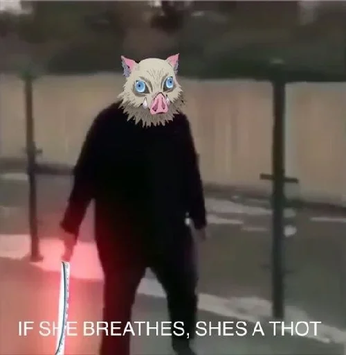 💨 Стикер «Inosuke meme» для Telegram