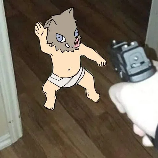 💨 Стикер «Inosuke meme» для Telegram