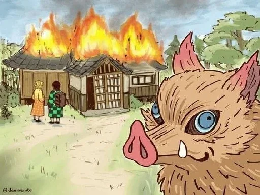 💨 Стикер «Inosuke meme» для Telegram