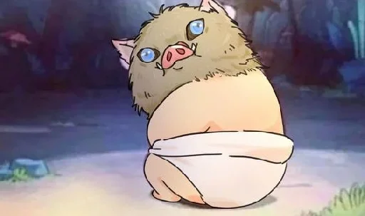 💨 Стикер «Inosuke meme» для Telegram