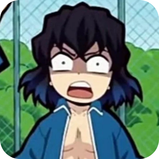 😦 Стикер «Inosuke Hashibira» для Telegram