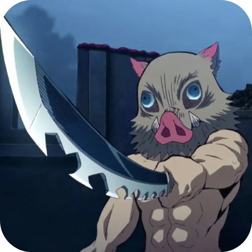 🗡 Стикер «Inosuke Hashibira» для Telegram