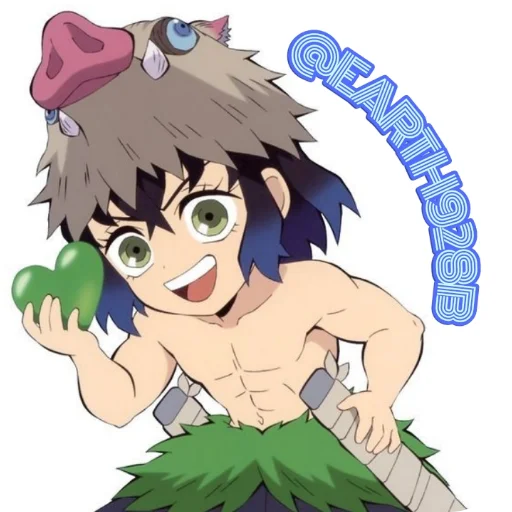 ❤ Стикер «Inosuke Hashibira» для Telegram