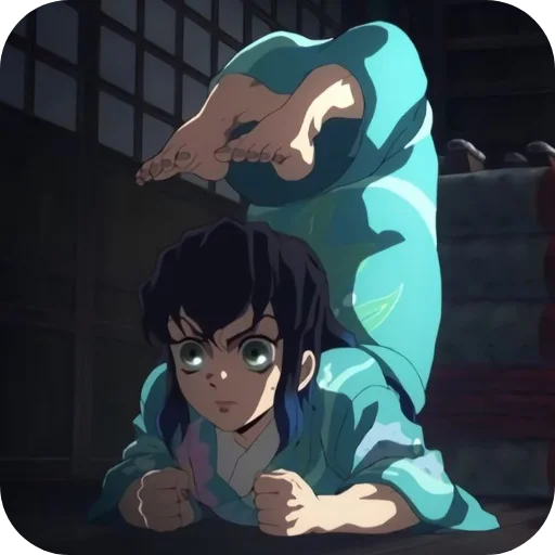 🦵 Стикер «Inosuke Hashibira» для Telegram