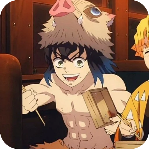 🍜 Стикер «Inosuke Hashibira» для Telegram