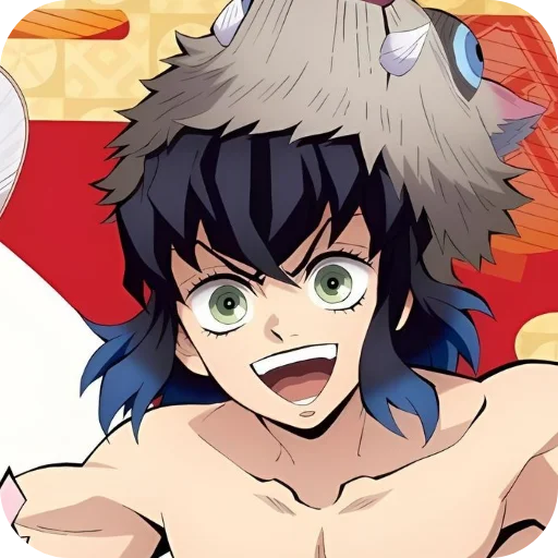 🥳 Стикер «Inosuke Hashibira» для Telegram
