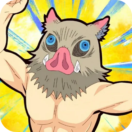 🥳 Стикер «Inosuke Hashibira» для Telegram