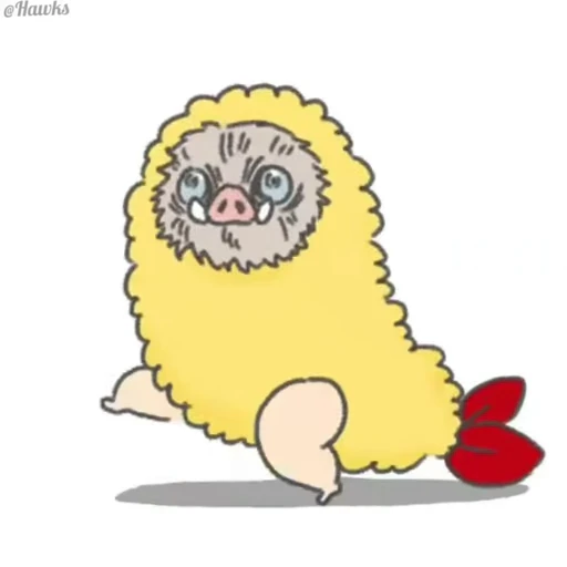 🍤 Стикер «Inosuke Hashibira» для Telegram