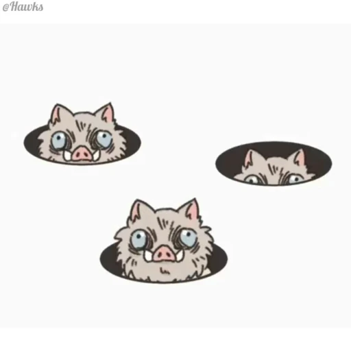 😂 Стикер «Inosuke Hashibira» для Telegram