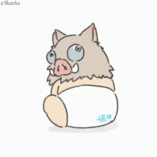 😒 Стикер «Inosuke Hashibira» для Telegram