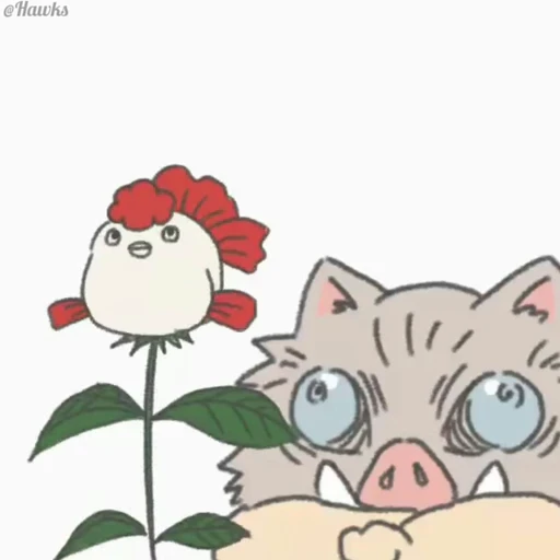 🌹 Стикер «Inosuke Hashibira» для Telegram