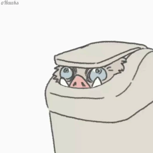 🗑 Стикер «Inosuke Hashibira» для Telegram