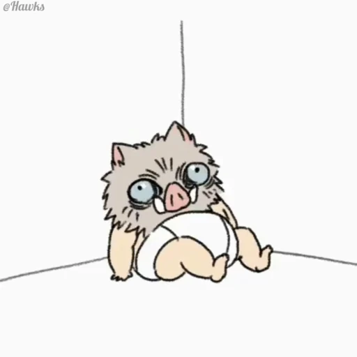 😔 Стикер «Inosuke Hashibira» для Telegram