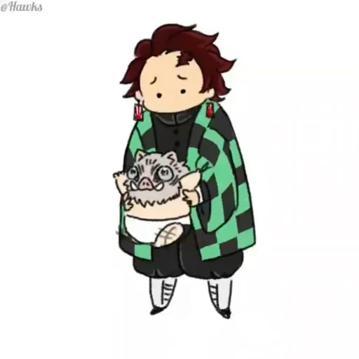 😐 Стикер «Inosuke Hashibira» для Telegram