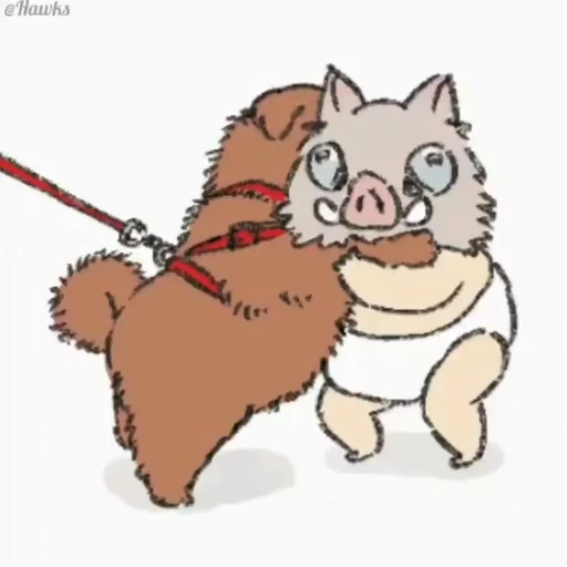 ❤️ Стикер «Inosuke Hashibira» для Telegram