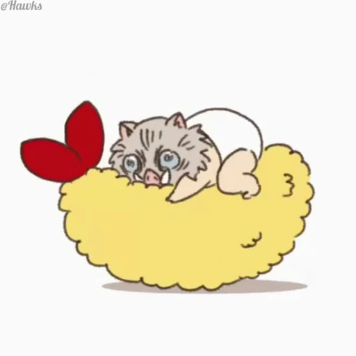 🍤 Стикер «Inosuke Hashibira» для Telegram