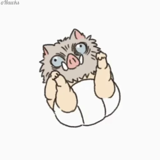 🙂 Стикер «Inosuke Hashibira» для Telegram