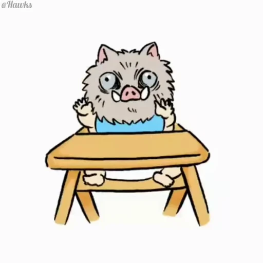 😠 Стикер «Inosuke Hashibira» для Telegram