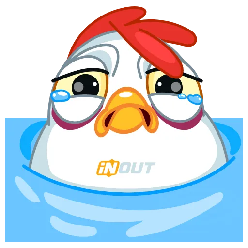😭 Стикер «CHICKEN» для Telegram