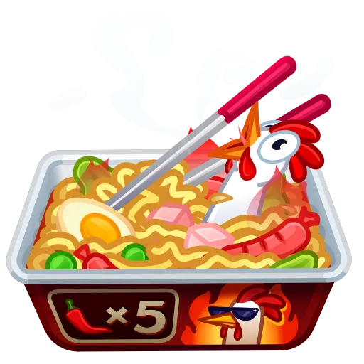🍽 Эмодзи «Instant Ramen» для Telegram