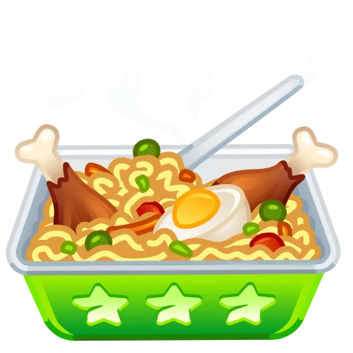 🍽 Эмодзи «Instant Ramen» для Telegram