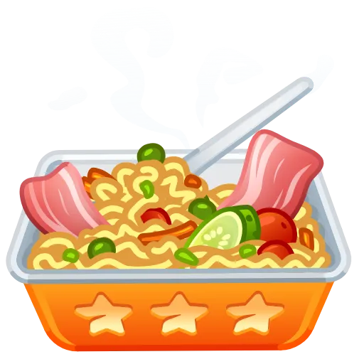 🍽 Эмодзи «Instant Ramen» для Telegram