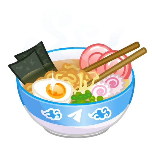 🍽 Эмодзи «Instant Ramen» для Telegram