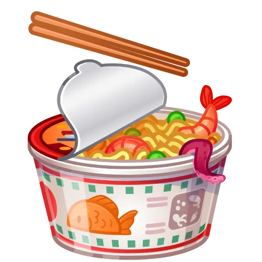 🍽 Эмодзи «Instant Ramen» для Telegram