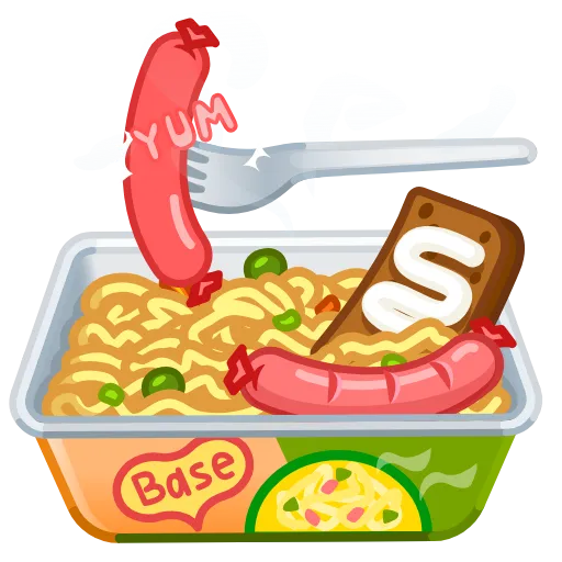🍽 Эмодзи «Instant Ramen» для Telegram