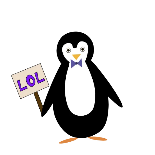 😉 Стикер «Introveted Penguin» для Telegram