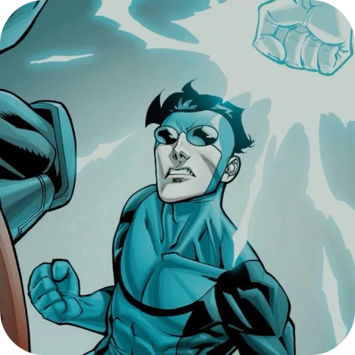 💙 Стикер «Invincible Blue Suit» для Telegram