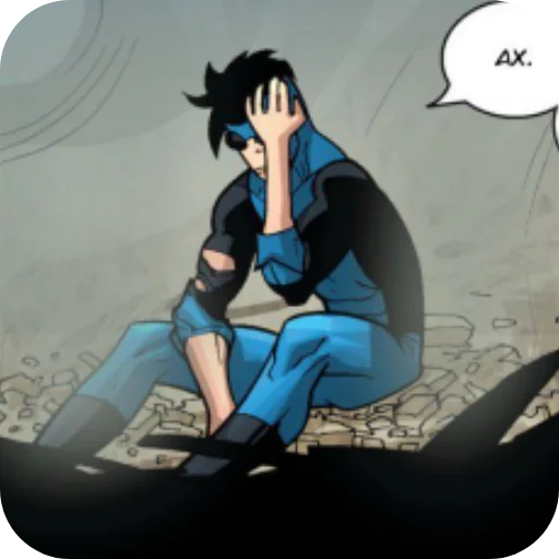 💙 Стикер «Invincible Blue Suit» для Telegram