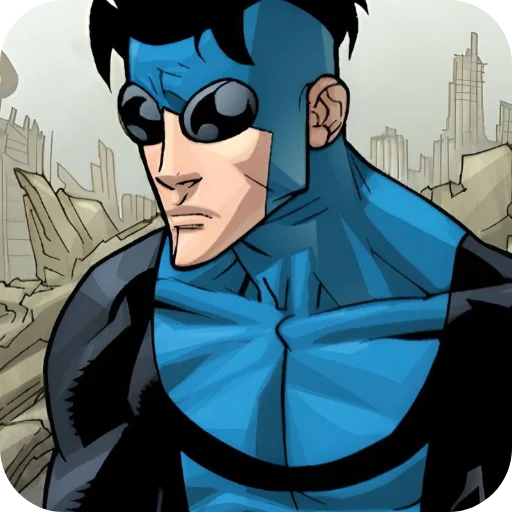 💙 Стикер «Invincible Blue Suit» для Telegram