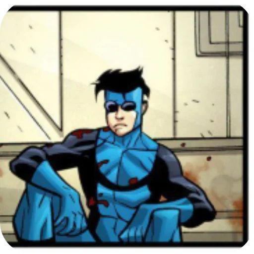 💙 Стикер «Invincible Blue Suit» для Telegram