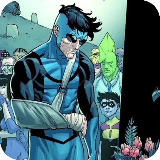 💙 Стикер «Invincible Blue Suit» для Telegram