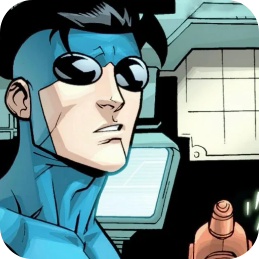 💙 Стикер «Invincible Blue Suit» для Telegram